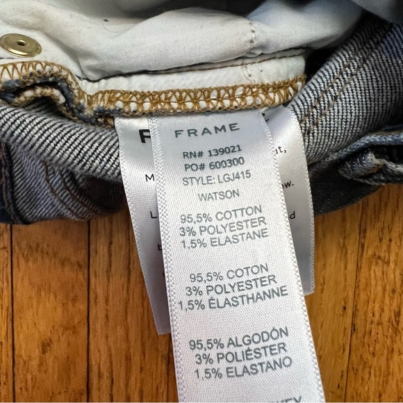 Frame Denim Size 24 Le Grand Garcon Boyfriend Jeans Medium Wash Meas 27x28 - Picture 7 of 10